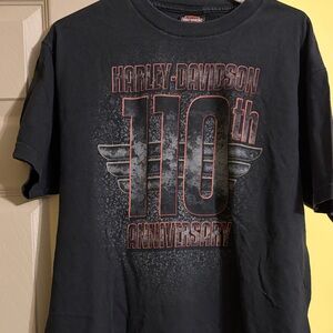 Harley-Davidson Black 110th Anniversary Tee